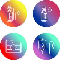 Oxygen and Dropper Icon vector
