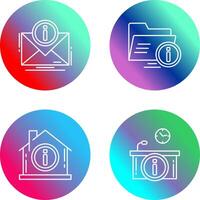 e mail and folder Icon vector