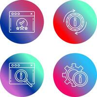 rating and refresh Icon vector