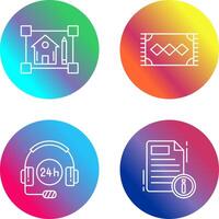 blueprint and rug Icon vector