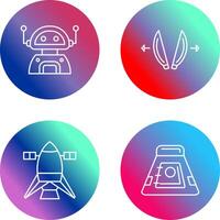 robot and playload Icon vector
