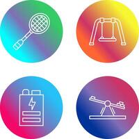 Racket and Swing Icon vector