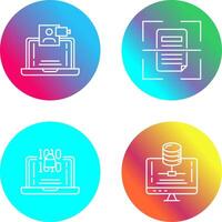 Call and Scan Icon vector