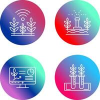Wheat and Sprinkler Icon vector