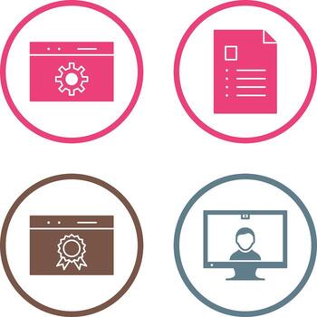 analytics and web optimization Icon vector