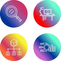 Search and Workspace Icon vector