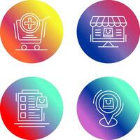 Add to Cart and Online Shopping Icon vector