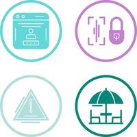 Voice Lock and Password Icon vector
