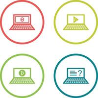 Internet and Play Music Icon vector