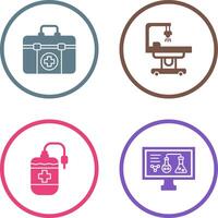 First Aid Kit and operating Room Icon vector