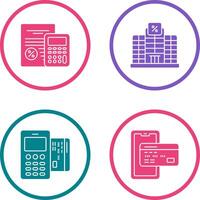 Tax and Building Icon vector