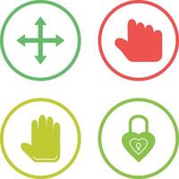 move and hold Icon vector