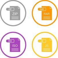 ZIP and RAR Icon vector