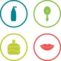 Cosmetic Product and Mirror Icon vector