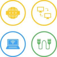 Sharing Systems and World Wide Icon vector