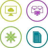 Cloud Systems and Connected Icon vector