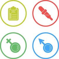 Diagnosis and Dropper Icon vector