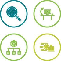 Search and Workspace Icon vector