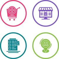 Add to Cart and Online Shopping Icon vector