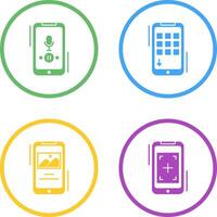 Voice Record and Device Icon vector
