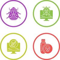 Bug and Virus Icon vector