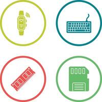 Smart Band and Keyboard Icon vector