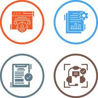 Target Audience and SEO Report Icon vector