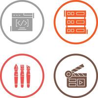 Web Coding ND Server Icon vector