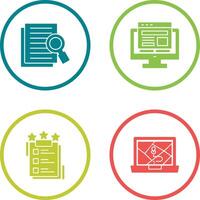 Details Looking and Adaptive Icon vector