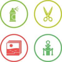 Spray and Scissors Icon vector