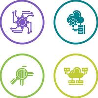 Automation and Big Data Icon vector