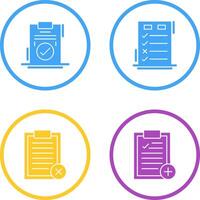 Today to Done Check List and Checkmark Icon vector
