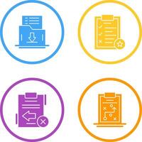 Save List and Task List Icon vector
