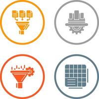 Data Collection and Engineering Icon vector