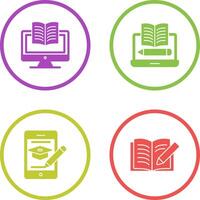 Digital Learning and Written Icon vector