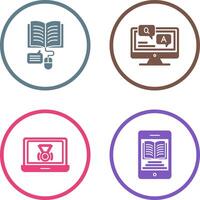 Online Learning and Faq Icon vector