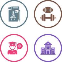 Study Tools and Sport Faculty Icon vector