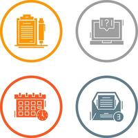 Contract and Question Icon vector