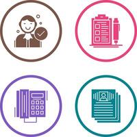 Hire and Check List Icon vector