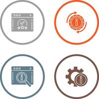 rating and refresh Icon vector