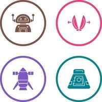 robot and playload Icon vector