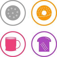 cookie and doughnut Icon vector