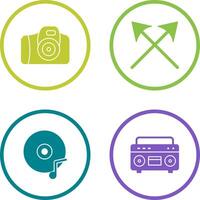 Camera and Arrows Icon vector