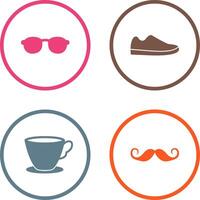 Sunglasses and Shoe Icon vector