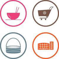 food and cancel order Icon vector