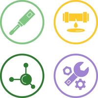 Screwdriver and Leak Icon vector