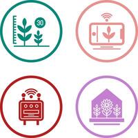 Growth and Device Icon vector