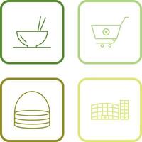 food and cancel order Icon vector