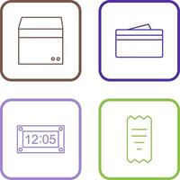 box and wallet Icon vector