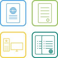 global report and reports Icon vector